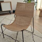 Wicker lounge chair