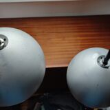 Duo of Erco 1970 aluminum suspensions