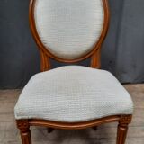 Series of 6 Louis XVI style medallion chairs