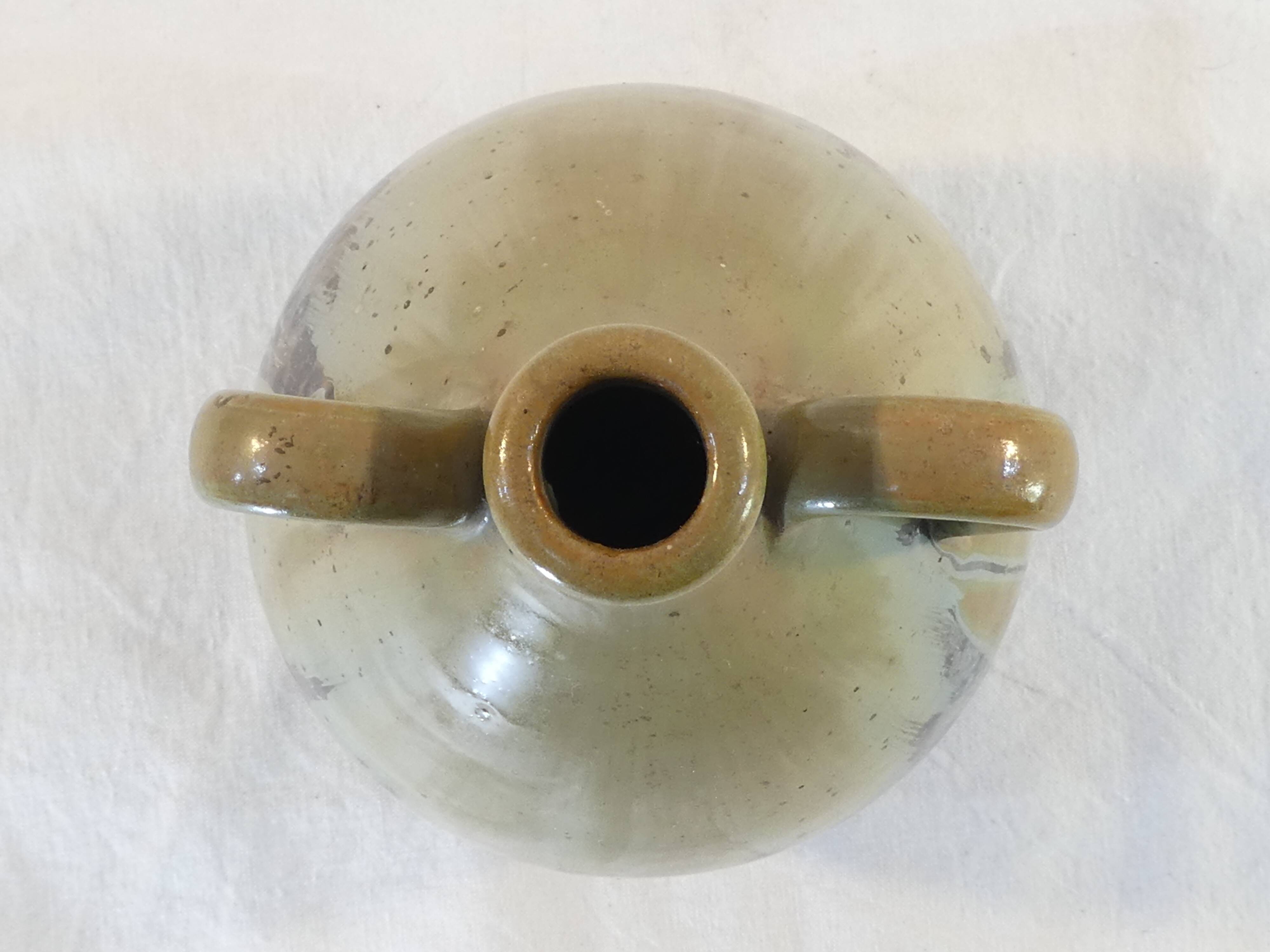 Vase in gres stamped p.l pont des vernes france