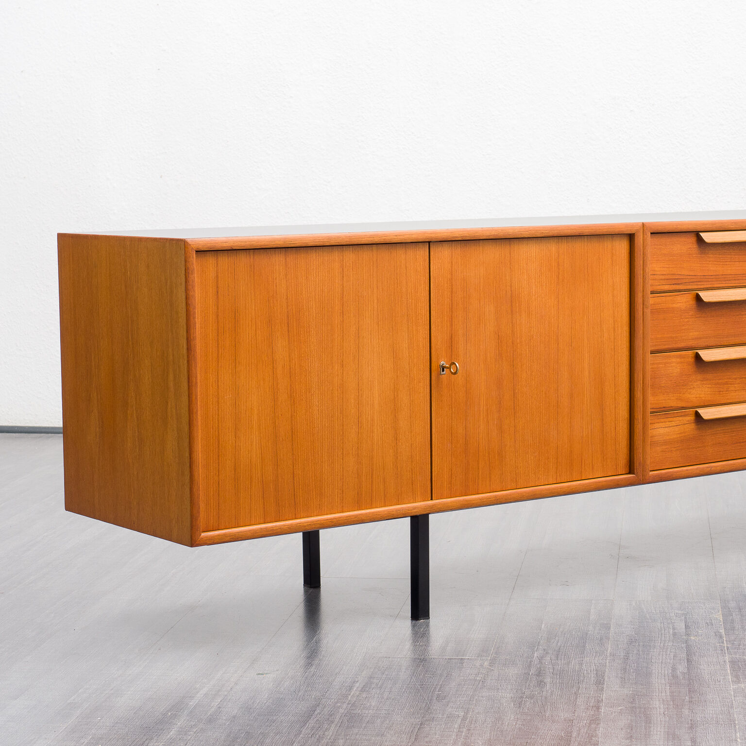 Enfilade 60s, teak, restored, 300cm