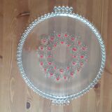 Plat à gâteau en verre