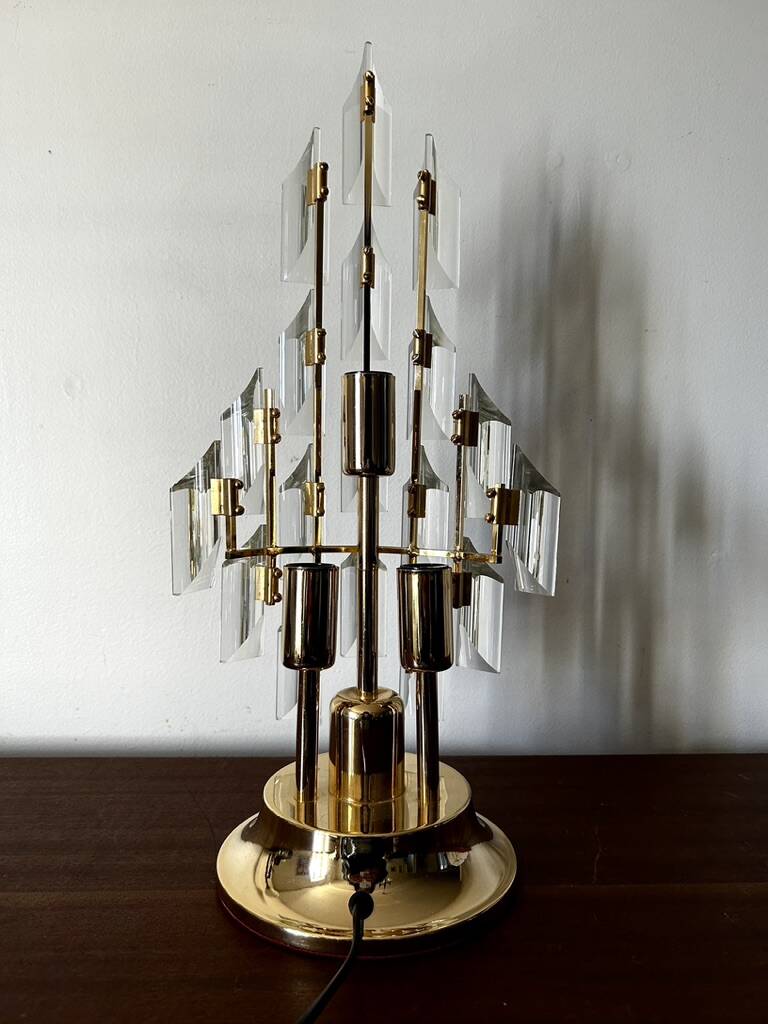 Lampe Oscar Torlasco pour Stilkronen, Murano Italie 1970