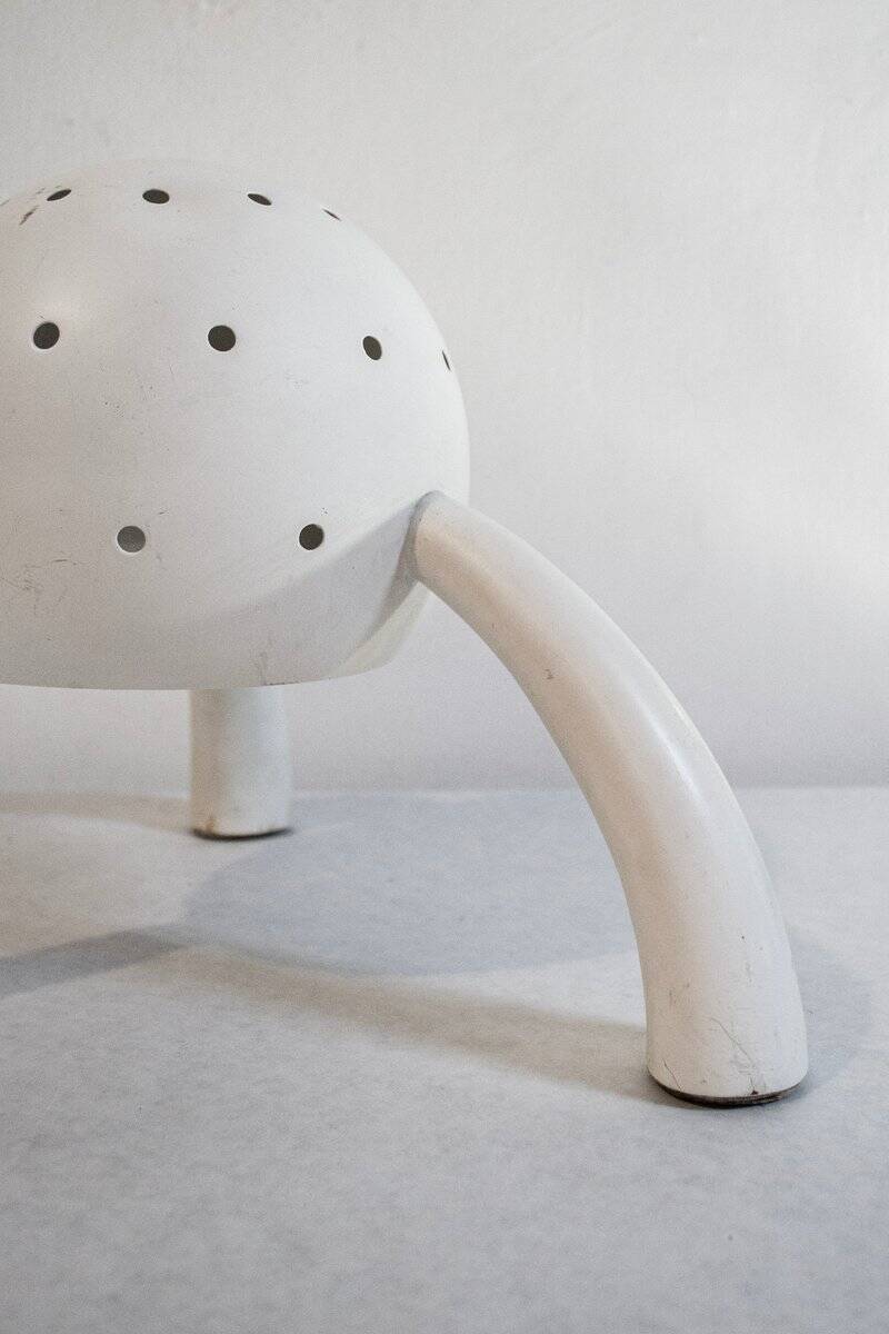 Vintage Space Age table lamp in metal, Italy, 1950s.