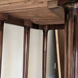 Extendable half-moon table in Louis XVI style