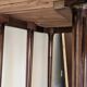 Extendable half-moon table in Louis XVI style