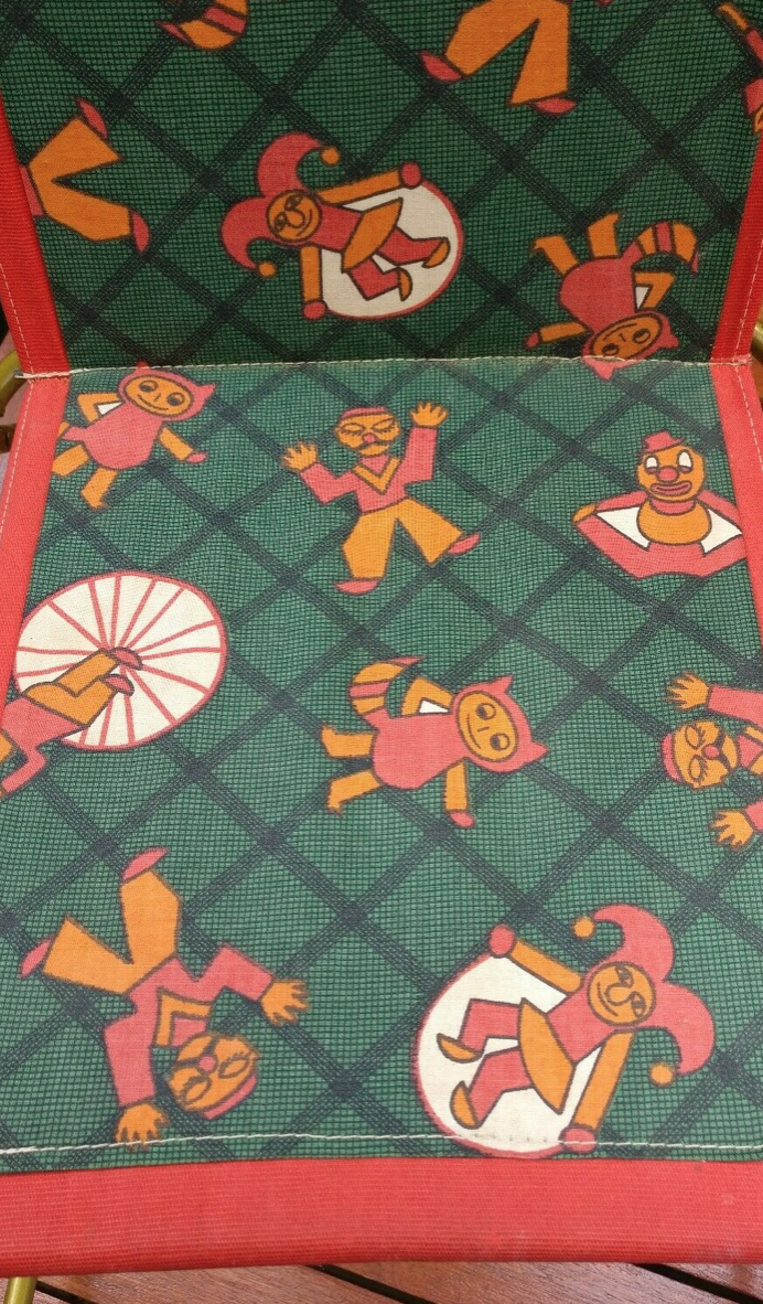 Rocking chair rocking vintage children's flesh