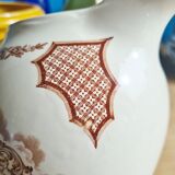 Vintage ceramic pitcher alfred meakin england fair winds new york state seal