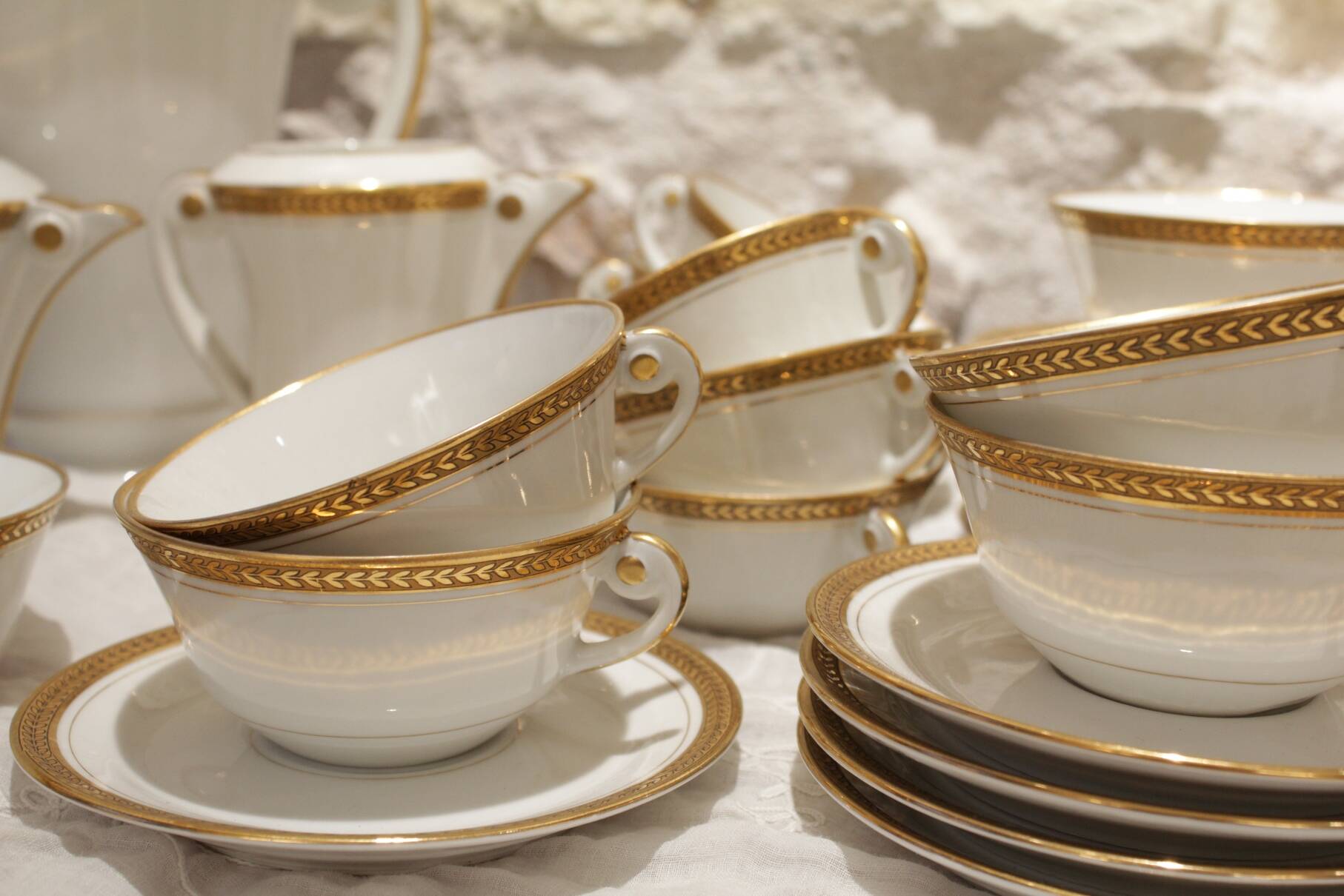 Limoges porcelain tea or coffee service circa 1950