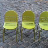 Set de 5 chaises métal design