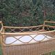 Vintage rattan baby cot