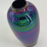 Vase vintage en céramique mercurisé