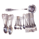 Silver-plated metal cutlery set ercuis in its gadroons model box