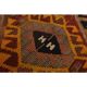 1970s Vintage Turkish Oushak Handmade Wool Cotton Orange Runner Rug 132X341