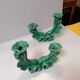 Pair of ceramic candle holders