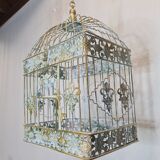 Weathered iron birdcage