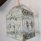 Weathered iron birdcage