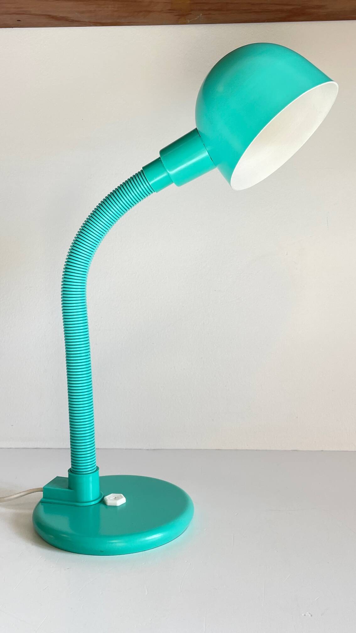 80s steel lamp by Aluminor France