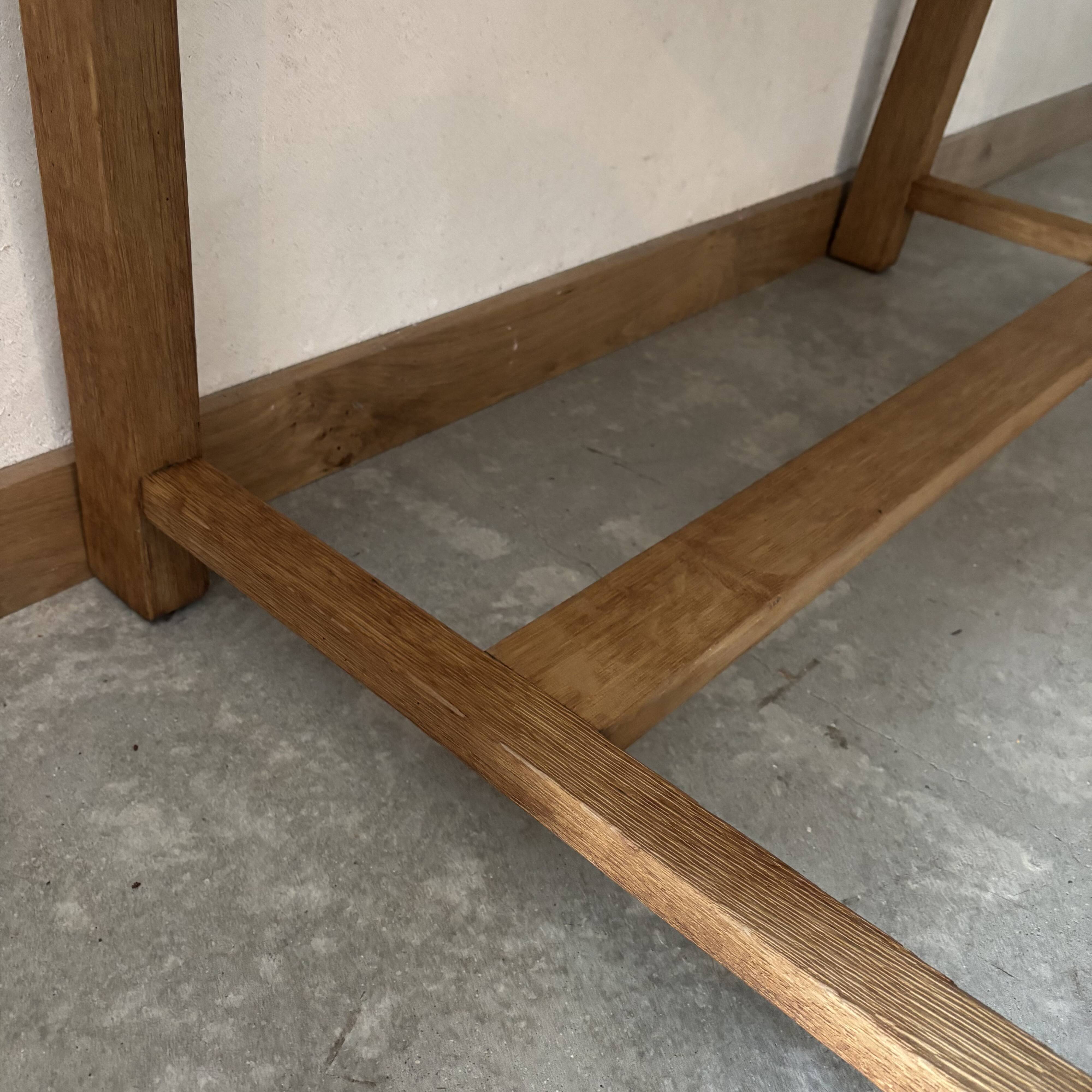 Solid oak dining table