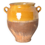 Pot vernissé jaune