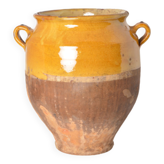 Pot vernissé jaune