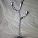Modern mid-century aluminum three-pointed candelabra
