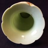 Vase balustre en opaline Louis Philippe florale XIXe