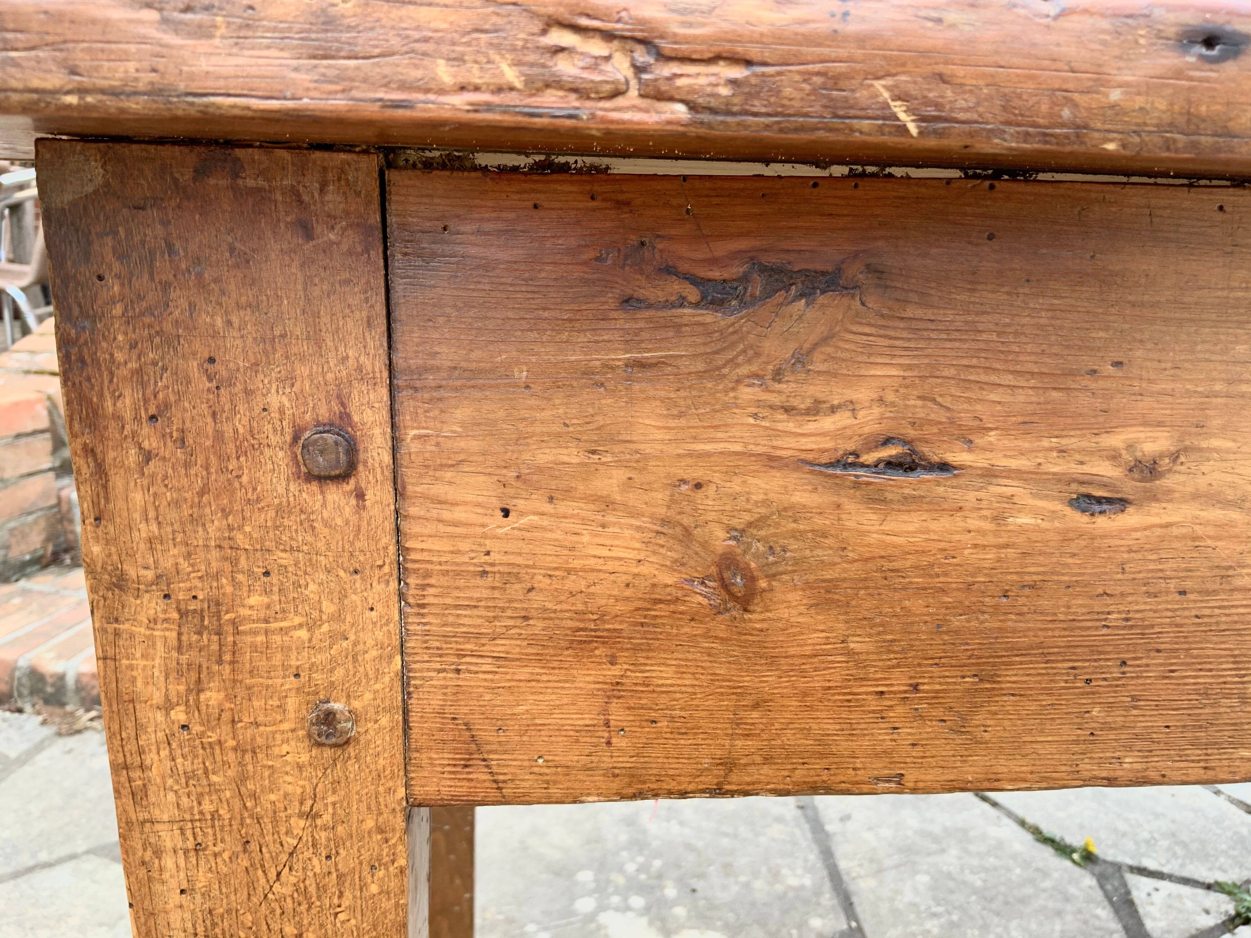 Old oak farm table 153cm