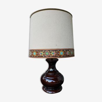 Lampe en céramique vintage années 70