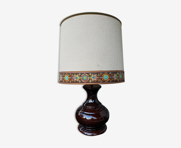 Lampe en céramique vintage années 70