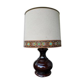 Lampe en céramique vintage années 70