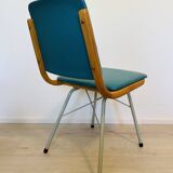 Vintage Turquoise Dining Chair by TON, from Czechoslovakia 1960’s