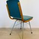 Chaise de salle à manger turquoise par TON, Tchécoslovaquie 1960