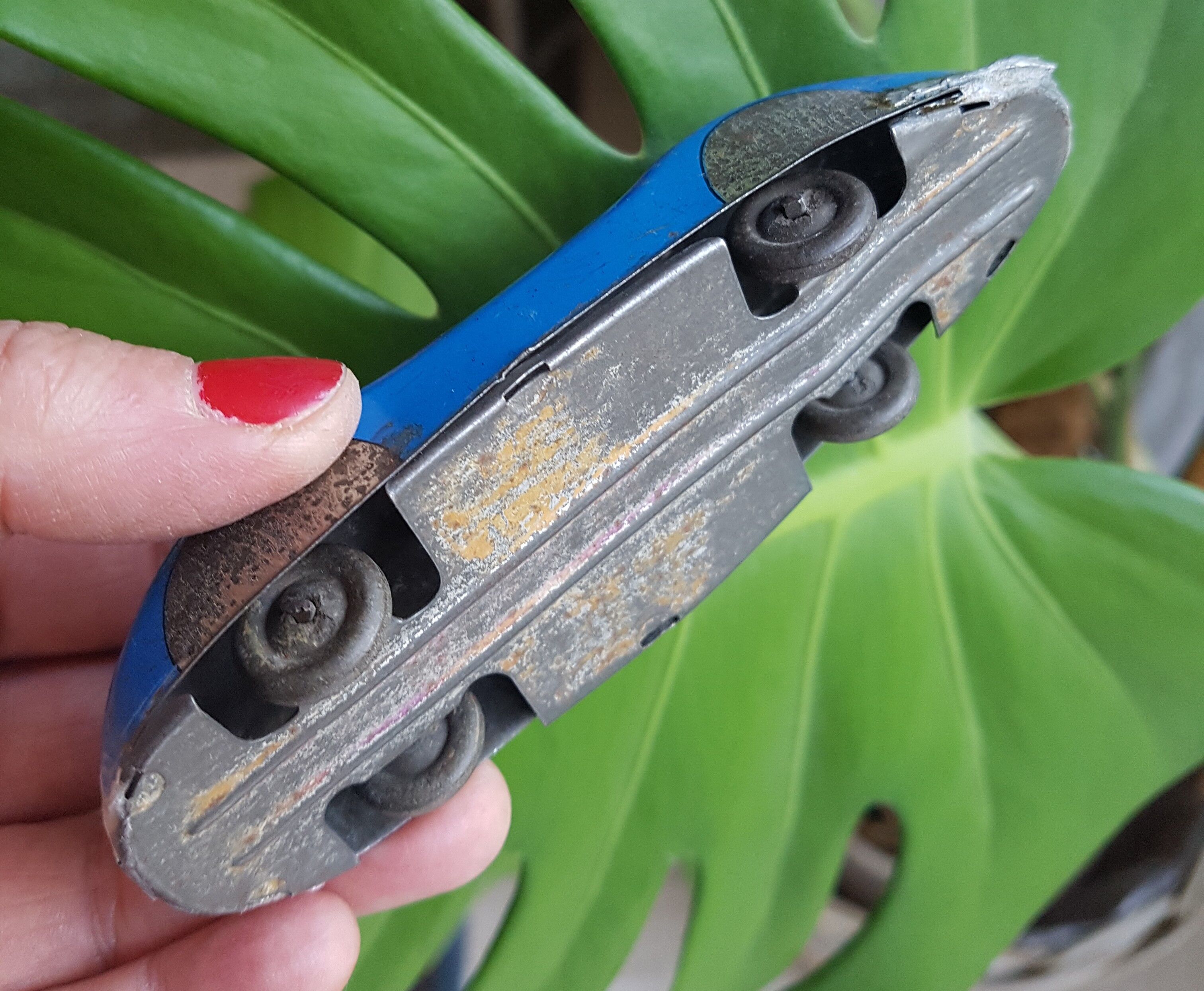 Old toy racing car