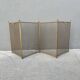 Antique fireplace screen from the 19th century, Napoleon III spark guard.