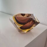 Murano Sommerso ashtray + table lighter set