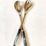 Couverts de service en inox et bakélite, Guy Degrenne