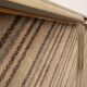 Sideboard in parchment and Missoni fabric by Angelo Mazzola for Salpol, 1980