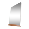 Large Scandinavian bevelled mirror 105cm