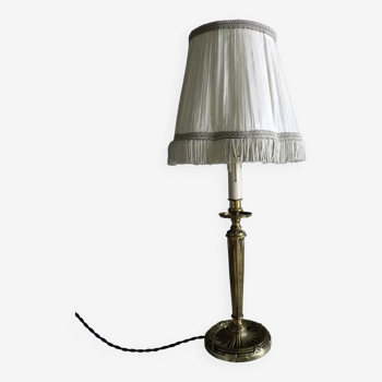 Lampe style bougeoir en bronze