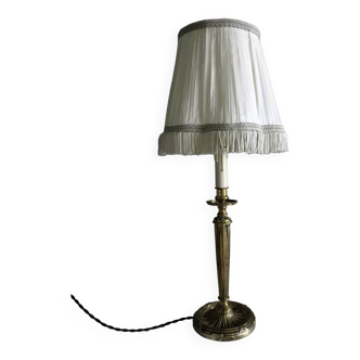 Lampe style bougeoir en bronze