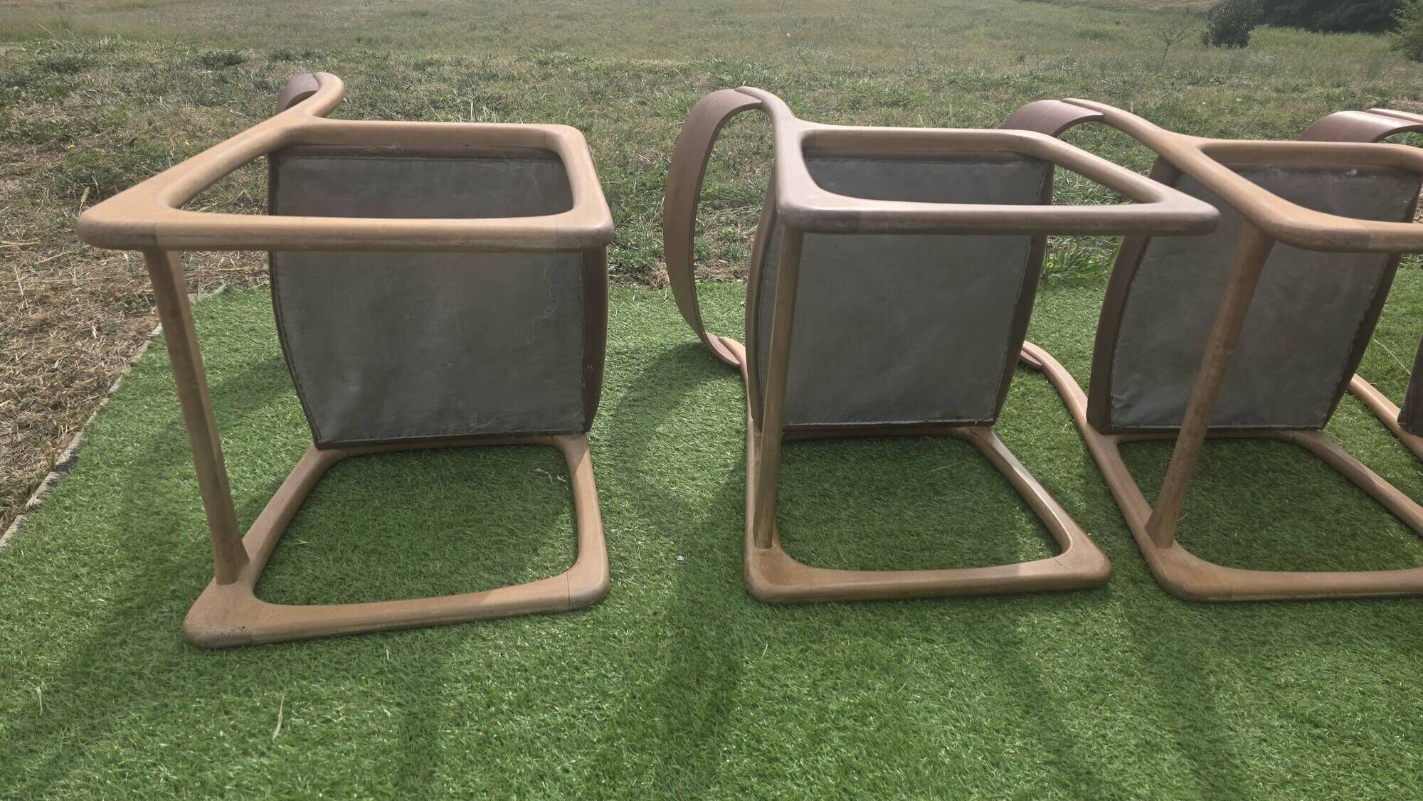 4 chaises Baumann modèle Traîneau