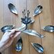 Vintage ashtray flower in silver metal