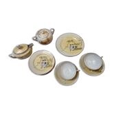 Fine Japanese porcelain for tea