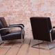 Bauhaus Armchair in Chrome and Leather from Hynek Gottwald, Czech, 1930s