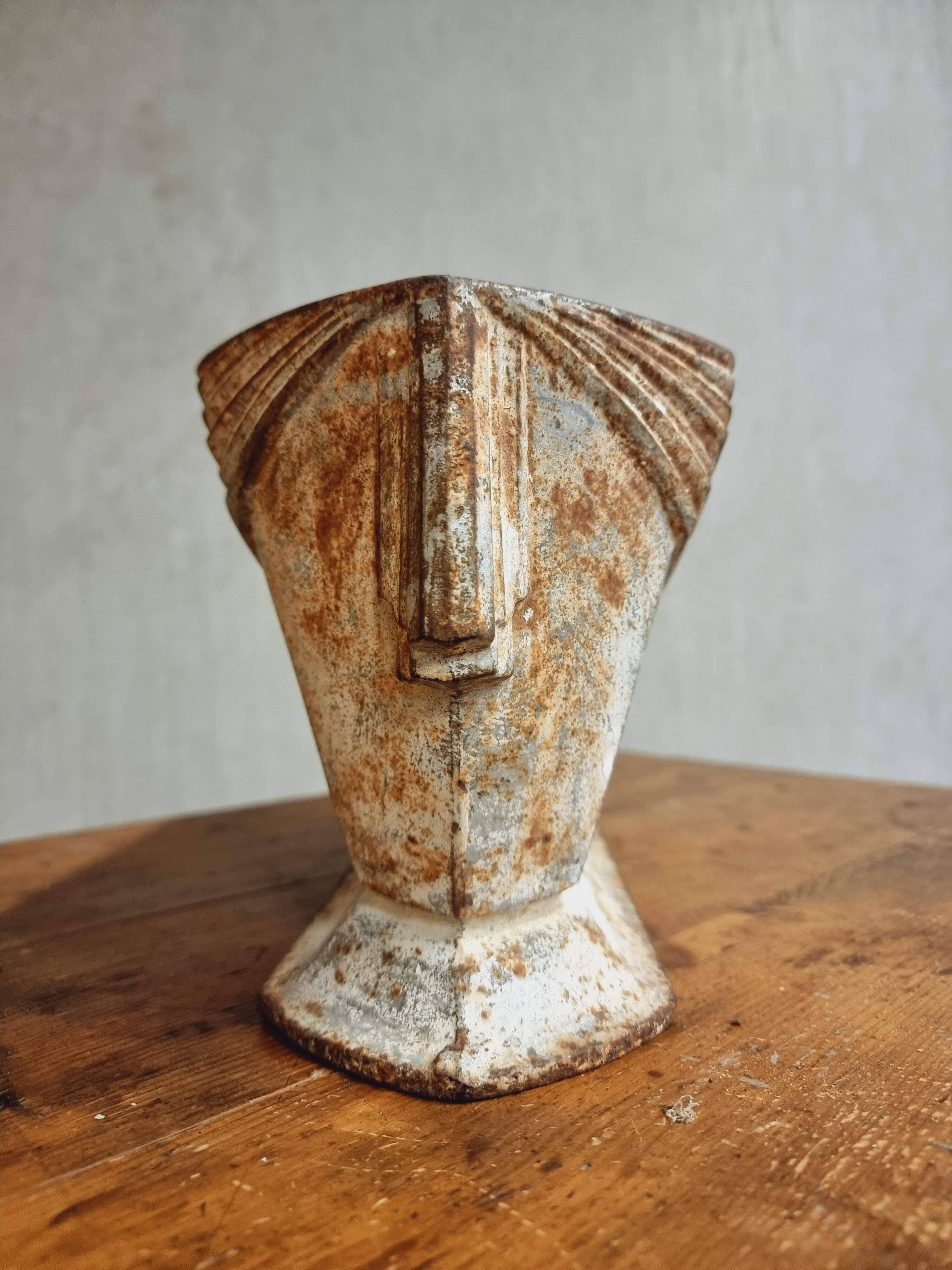 Antique cast iron jardinière French Art Nouveau