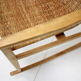 Mid-century rattan rocking chair, 1960's