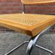 Ensemble de 4 Chaises vintage modèle Cesca B32 en chrome et bois