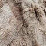 Retro animal skin hair rug
