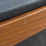 Bastiano Leather Sofa in Black by Tobia Scarpa for Gavina / Knoll